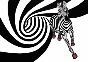 R. Spence - Zebra - Litho + Original - Wolfensberger 2015