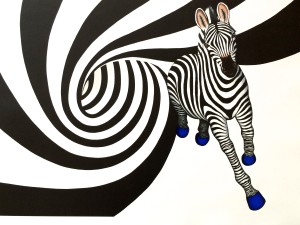 R. Spence - Zebra - Litho + Original - Wolfensberger 2015
